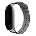 Produktbild Armband Ersatz für Xiaomi Mi Band 3, MuSheng Bunte Sport Soft Silikon Armband Smartwatch Band Straps für Xiaomi 3 Armband Zubehör (Schwarz)