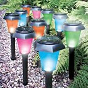 4 PACK COLOUR CHANGING SOLAR GARDEN LIGHTS: Amazon.co.uk: Garden & Outdoors