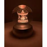Senon Crystal Glass Globe Color Changing LED Light Night Light Decorative Gift (Horse Ant)