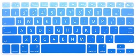 GSuMio Big Font Series Light Blue Gradient Soft Keyboard Cover Silicone Skin Keyboard Protector for MacBook Pro 13" 15" 17" (with or without Retina Display) and MacBook Air 13" ( Fits USA Keyboard Layout )
