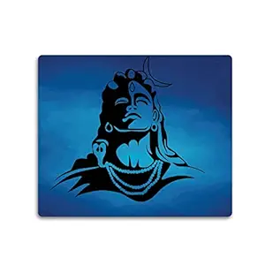 Woopme Mousepad Om Shiva Adiyogi Design Printed Rectangular Rubber Base Programming Mouse Pad for Laptops and Computers Office Gaming Boys Girls Kids Multicolored L X H 24 X 20 CMS