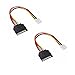 Produktbild GEHOO 2pcs Small 4Pin to 15Pin SATA Male Power Cable Cord SATA Floppy Drive Power Transfer Line 20cm Sata Cable Connector