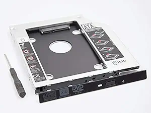 TRUSTECH Second HDD Caddy 12.7mm SATA III Dual LED Indicator Customized for HP EliteBook 2530p 2540p DVD-ROM Optibay