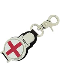 Boxx Gents St Georges Flag Picture Keyring Fob Watch, Magnetic Closure Boxx343