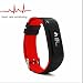 Produktbild 2017 Neuerscheinung Smart Fitness Armband,Zeit,Datum,Schrittzähler,Health Schlaf-Monitor,Kalorienzähler Anrufe SMS SNS Sedentary Alert,Wecker für iPhone Samsung iOS und Android Smartphones