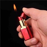 VRINDVASINI Premium Flame & Fashion Lipstick Shape Lighter Windproof Unique Design Refillable Cigarette Lighter Pocket Lighte
