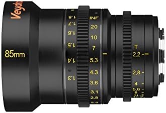 Veydra V1 85T22 M43 M Mini Prime 85 mm T2.2 Professional Video Lens for Micro Four Thirds (Filter Thread 77 mm)