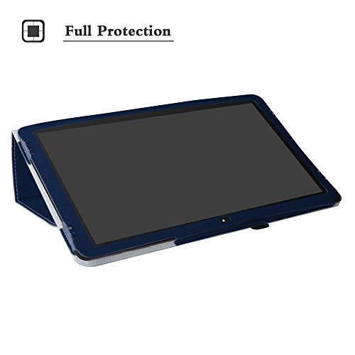 TrekStor SurfTab Theater 13.3 hülle,Mama Mouth Folding Ständer Hülle Case mit Standfunktion für 13.3″ TrekStor SurfTab Theater 13.3 Android Tablet PC,Blau - 3