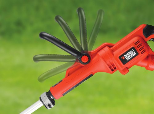 Black+Decker 800W Elektro-Motorsense GL8033 mit E-Drive Technologie, Kantenschnittfunktion, 6 Hochleistungsfäden, schwarz orange - 8