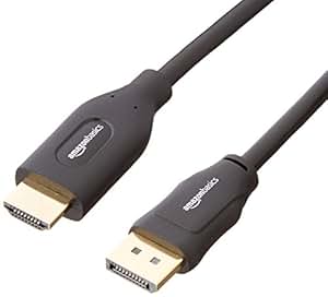 AmazonBasics - Cavo DisplayPort/HDMI, 1.8 metri: Amazon.it: Informatica