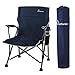 Produktbild WolfWise XXL Verbreiterter Klappstuhl, bis 160 KG belastbar campingstühle mit Tragetasche, Tragbar Angelstuhl Faltstuhl Klappbar für Picknick Angeln Grill Wandern Strand