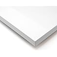 White Melamine MDF Board, 10 mm Thickness - Scratch Resistant and Water Resistant with Customizable Edge Banding Options, 39x39 cm (Pack of 4)