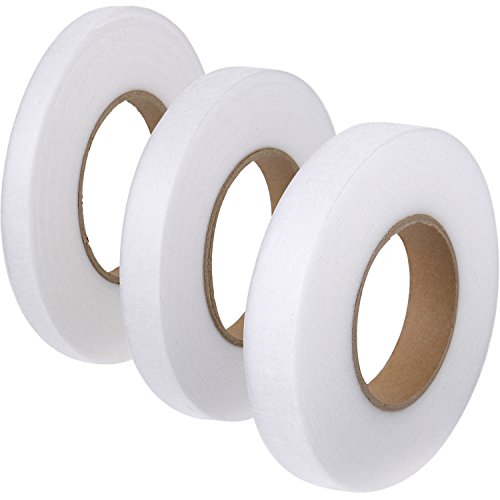 Shappy 3 Stück 70 Yard Stoff Bügelband Hem Tape Klebstoff Iron-on Hemming Tape Rolle 10 mm, 15 mm, 20 mm Wide für Kleidung