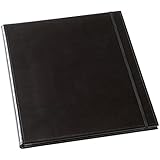 Accessoire Musicien Partitions Porte-partitions Chorales Cuir Noir - Classeur 3 Anneaux Avec Poignée - 21,6x27,9 Cm Classeur Cuir Noir 3 Anneaux Poignée Sangle Format Lettre