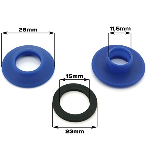 Kunststoffösen 11,5 mm 30 Stück - 2