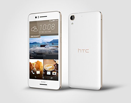 HTC Desire 728 Smartphone d  bloqu   4G  Ecran  5 5 Pouces - 16 Go - Simple Nano-SIM - Android  Blanc Irise  Classic Rose Gold 
