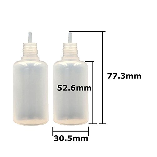 20 Pack x 30ml LDPE Plastikware Leere Squeezable Dropper Flaschen mit Spitzen Abdeckung Bottles ( Flaschen + Himmelblau Abdeckung + Spitzen ) - 2