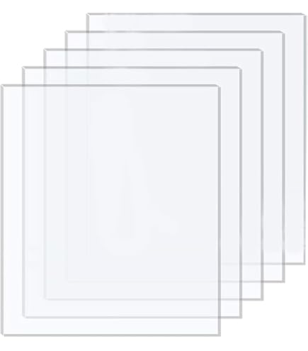 Lot De 10 Plaques A4 En Acrylique Transparent à Personnaliser - Plexiglas 3mm Pour Cadres Photo, Décoration Et Tables De Fête