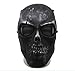 Produktbild tykusm Army Totenkopf Skull Skelett Softair Paintball Full Face Spiel Schützen Sicher Maske – silverblack
