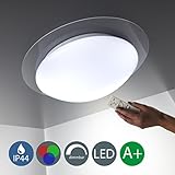 Lámpara de techo LED, regulable, 16 tonos seleccionable mediante mando de distancia, redondo /blanco