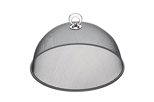 KitchenCraft Runde Abdeckhaube aus Metallgeflecht, 30 cm
