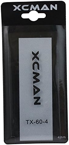 XCMAN Alpine Snowboard Ski Wax Scraper 4mm Thick Ski Tuning Tools with PVC Storage Bag (4mm)