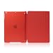 Produktbild iPad Air Hülle & Neu 2017 iPad 9,7 Zoll Hülle, L2W iPad Air (2013) & iPad (2017) 9,7 Zoll [Ultra Slim] Merge Frosted Back Magnetic Hülle Cover mit Stand und Magnetic Smart Cover Auto Wake Sleep On / Off Funktion Ganzkörper Schutz Für Apple iPad Air Hülle & Neu 2017 iPad 9.7 - Rot