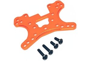 EPTNNASO CrazyRacer H-P-I Ken Block WR8 Flux Upgrade Parts Aluminum Alloy Front/Rear Shock Tower-1PC Set for 107887 Orange