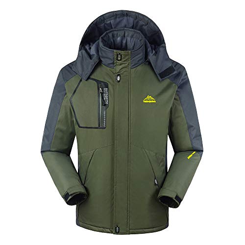 Preisvergleich Produktbild Quaan Männer Winter Kaschmir Verdickung Outwear, Vlies Innerhalb Tarnung Weich Schüssel Deckel abnehmbar Outfit Attacke Mantel Bluse beiläufig Klassisch Einfach Sport Weich Warm Büro Anzüge