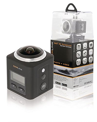 Preisvergleich Produktbild Full HD Action Cam 360 ° 2K WLAN / Mikrofon Schwarz, (973977014292)
