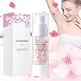 JANGOU Sakura Gluta Brightening Booster Cream, Underarm Whitening Cream, 50x Brightening Booster Sakura Pearl Capsule, Cherry Blossom Essence Brightening and Even Complexion Cream (1PCS)