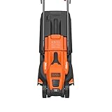 Black+Decker 1200W Edge-Max Elektro-Rasenmäher EMAX32, 32cm Schnittbreite, E-Drive Technologie, 35l Grasfangbehälter, schwarz orange - 3