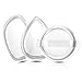 KISSBOBO 3 Pack Silicone Makeup Sponge for Powder, Cream or Concealer Application
