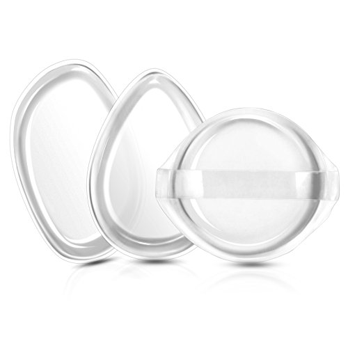 KISSBOBO 3 Pack Silicone Makeup Sponge for Powder, Cream or Concealer Application