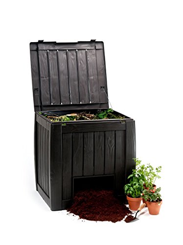 Keter 17196661 Komposter Deco Composter 350 L, Holzoptik, Kunststoff, braun - 2