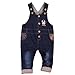 Wawoo®Unisex Baby Soft Denim Dungarees Overalls Toddlers Jeans Jumpsuits Playsuit Romper Outfits Pants Kids Infant Bodysuits Trousers Girls Boys 6 9 12 18 24 36 Months