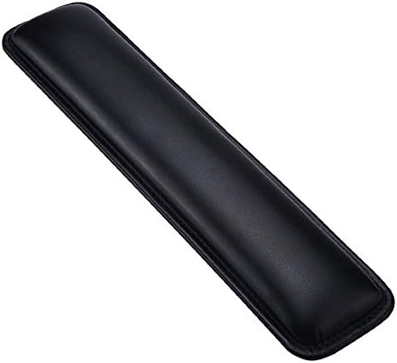Keyboard Wrist Rest Keyboard Wrist Support Comfortable PU（370 x 90 x 20 mm）-Leather Keyboard Cushion Wrist Rest Pad with Memory Foam for Laptops/ Notebooks/ MacBooks/ PC/ Home Computer Black