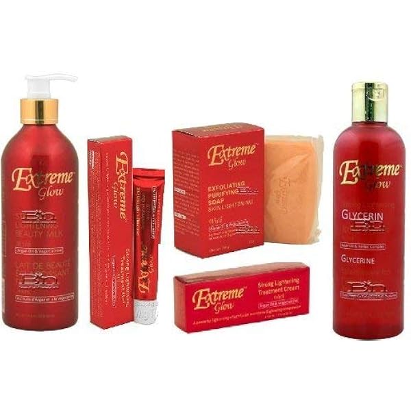Extreme Glow Super Set Creme Gel Soap Beauty Milk And Rose Water Amazon Co Uk Beauty