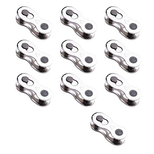 THETAG Chaîne de Vélo, Gagawin Connecteur Attaches Rapides pour Chaîne Bicyclette VTT Manquant Lien 6/7/8 Vitesses (10 Paires)