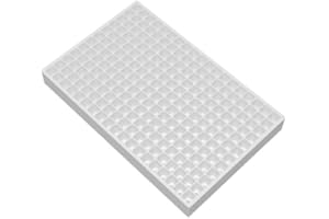 MillStore Seminiere Vassoi in Polistirolo Bianco per la Semina delle Piante da Orto e Fiori (228 Fori Quadrati - Non sezionabile)