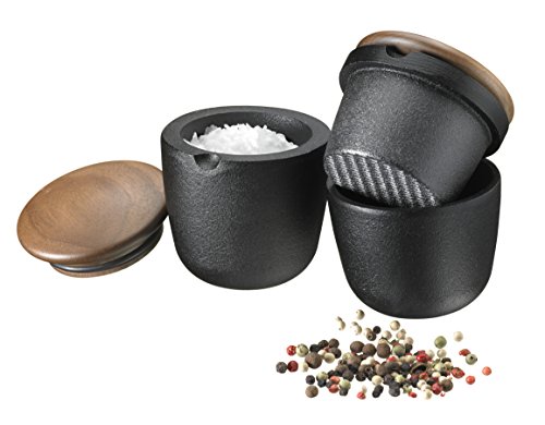 Skeppshult Swing Pfeffermühle und Kräutermühle aus Gusseisen inkl. Bähr Tigerpfeffer, Deckel Walnuss - 2
