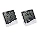 Produktbild 2 PCS of Wallzkey LCD Display Digital Thermometer Hygrometer mit temperature, humidity and time Clock & Calendar function (-10 ~ +50 )