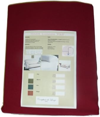 Comptoir du Linge polo2plrouge Sofa Cover Stretchable in 2 Directions Red