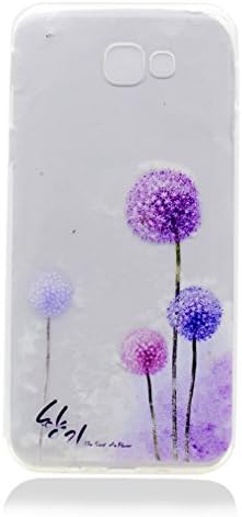Galaxy J5 Prime Case, OUJD Samsung Galaxy J5 Prime Case Thin Gel TPU Soft Bumper [Drop Protection] Transparent Plastic Rubber Silicone Skin Cover Painting Design Cover For Galaxy J5 Prime Anti-crash shell Dandelion