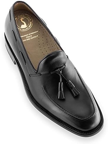 Masaltos Elevator Shoes With Invisible Insole, height Increasing Shoes For Men. Be Taller 2.75 inches/7 cm. Model Valentino Black 42