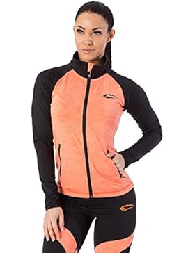SMILODOX Sportjacke Damen | Zip Hoodie für Sport Training & Freizeit | Trainingsjacke - Laufjacke – Fitnessjacke...