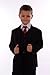 5-Piece Baby Boys Black Suit