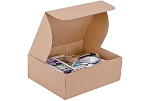 IMBALLAGGI POINT Scatole Cartone Fustellate Avana 25x20x10cm Scatoloni Imballaggio Spedizioni Cartoni Trasloco Scatoli in cartone Ondulato Leggere Solide e Resistenti - set da 10 - Made in Italy