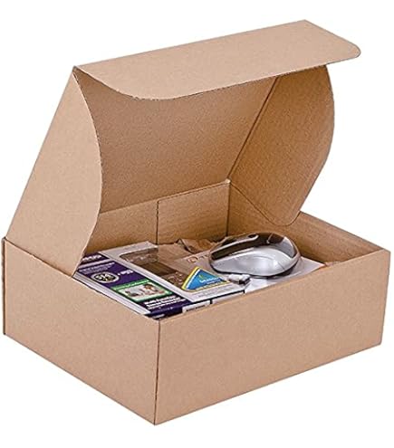 10 Scatole Di Cartone Piatte 30x24x5cm - Imballaggio Avana, Fustellate - Foto 13