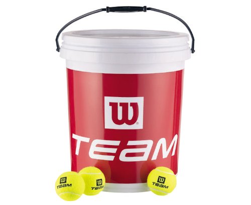 Preisvergleich Produktbild Wilson Trainingsbälle Team Trainer im Eimer, 72 Bälle